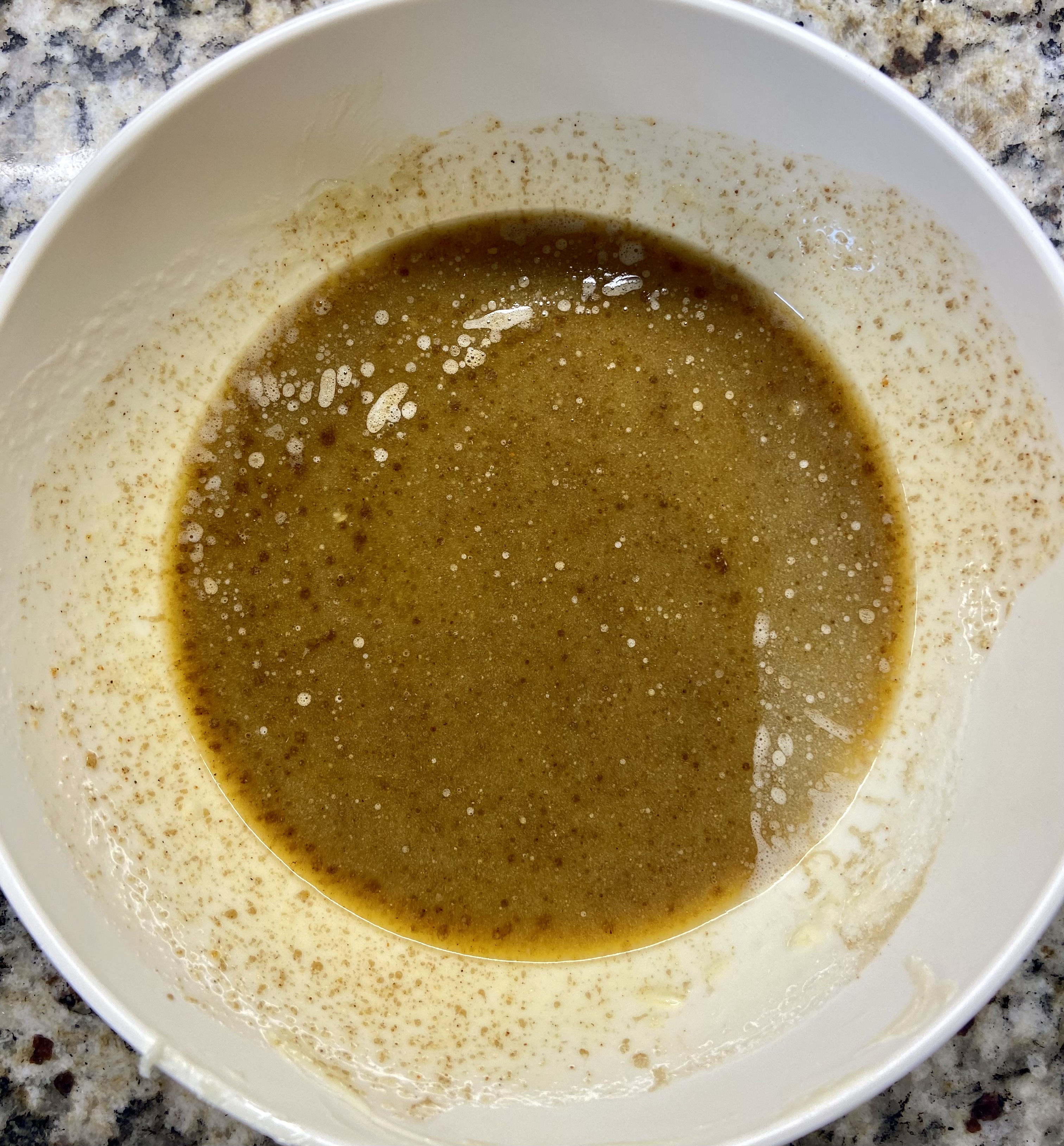 melted butter mixed with the seasonings