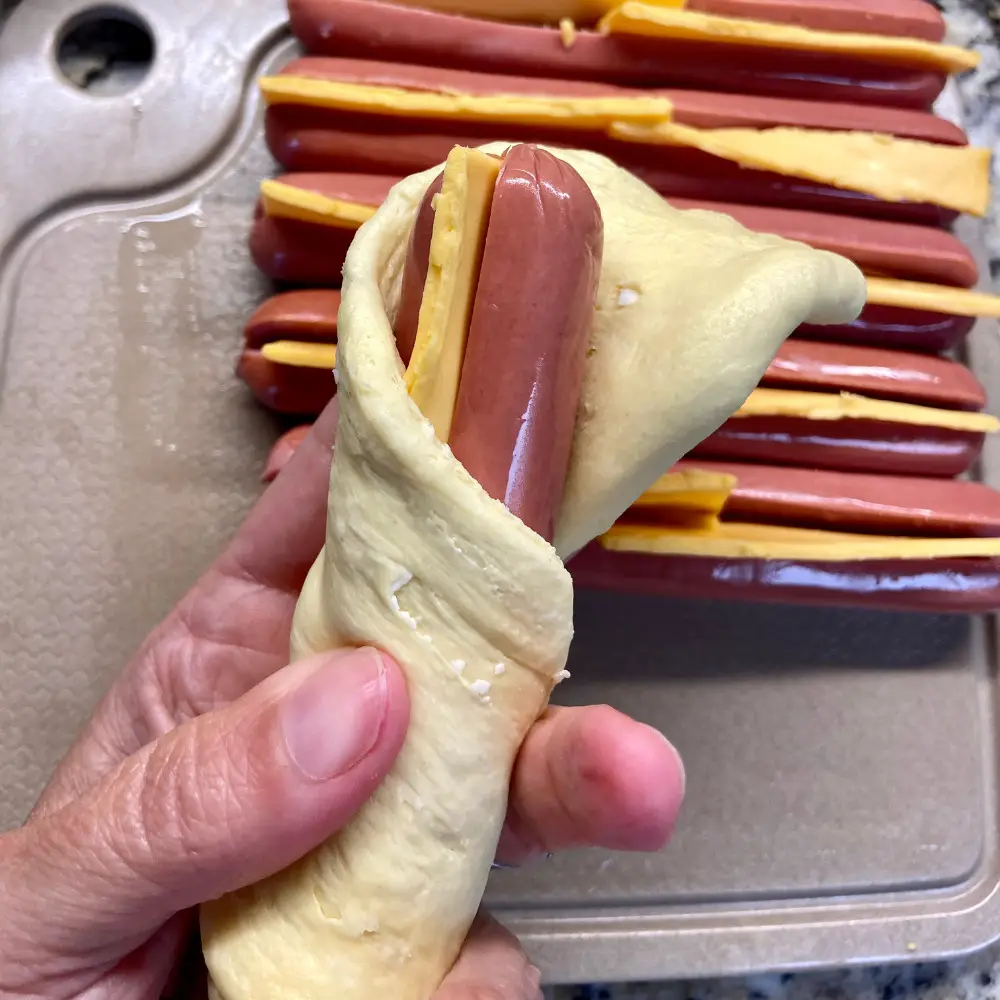 pigs in a blanket hot dogs