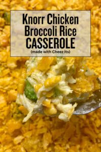 chicken broccoli rice casserole knorr