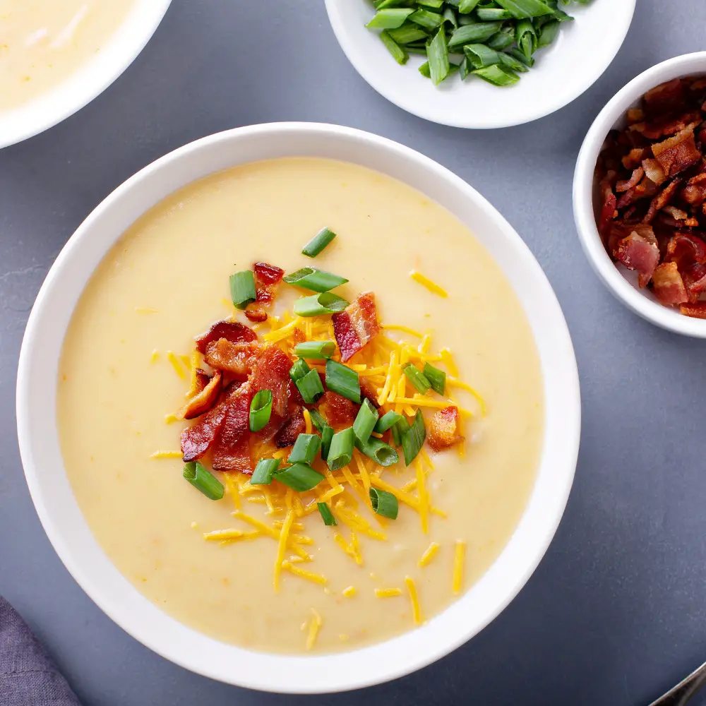 the best crockpot cheesy potato soup recipe