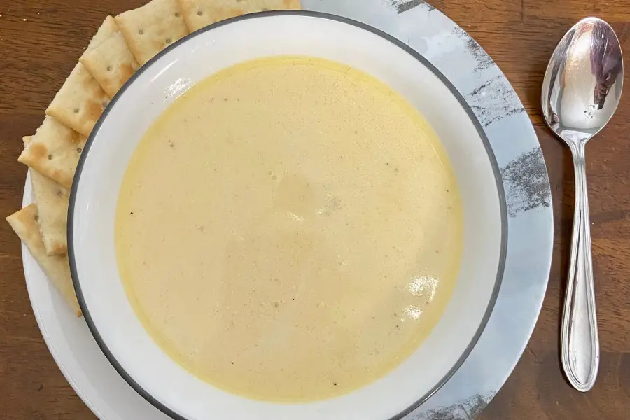 homemade salmon soup